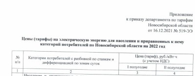 Заголовок приказа правительства НСО тарифы на ЭЭ 2022 год.JPG